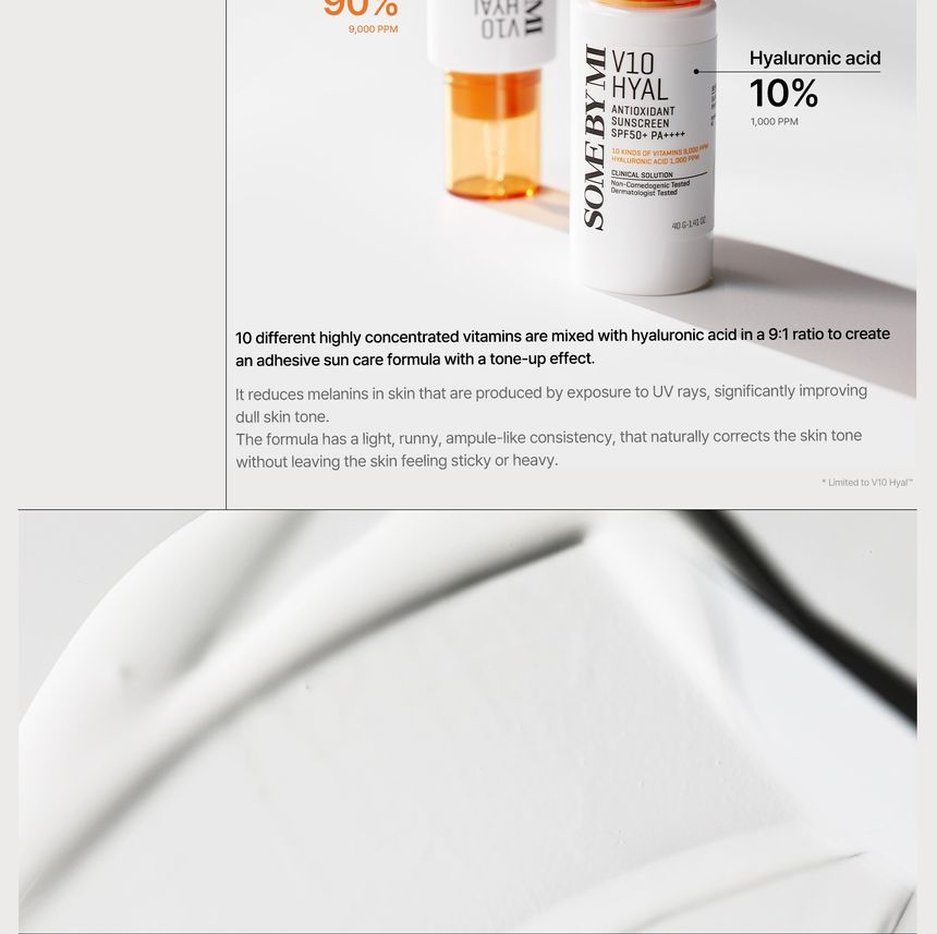 [SOME BY MI] V10 Hyal Antioxidant Sunscreen 40ml