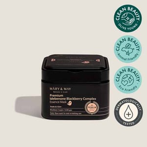 [Mary&May] Premium Idebenon Blackberry Complex Ampoule Mask (20EA)