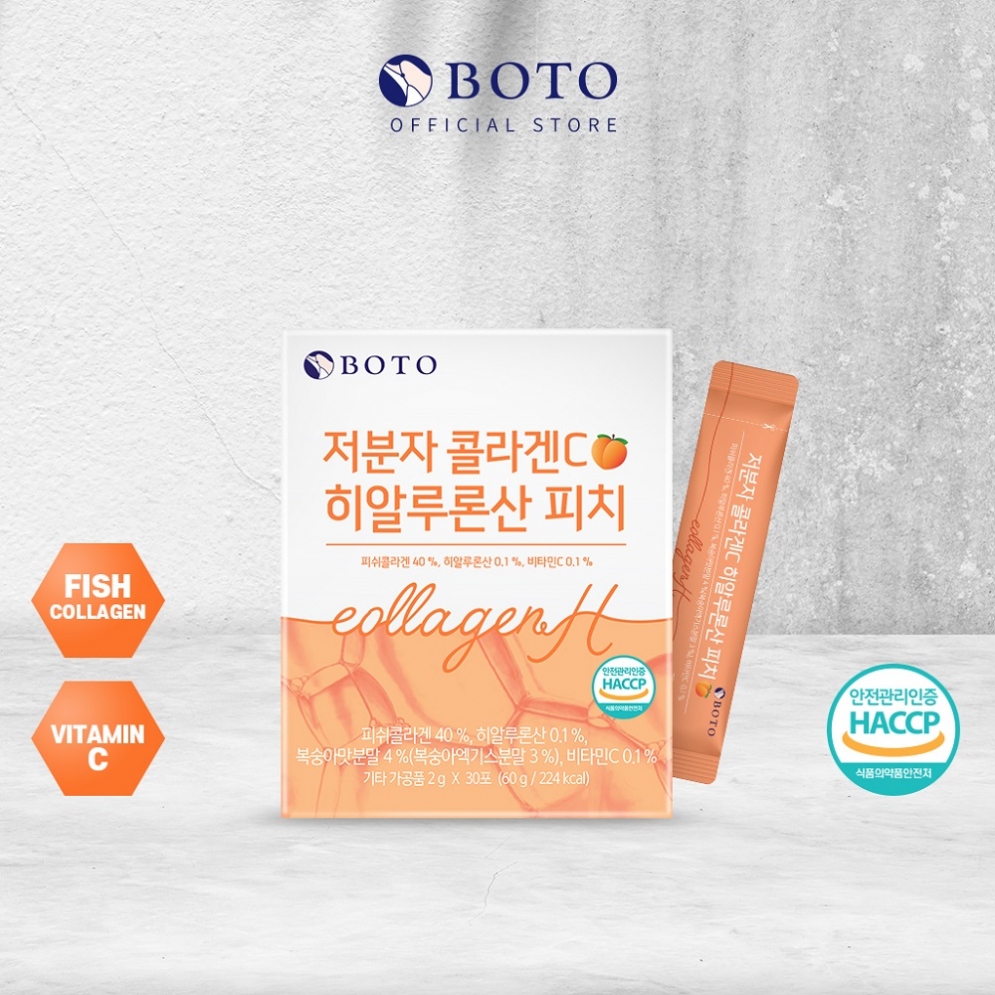 [BOTO] Low Molecular Collagen C Hyaluronic acid Peach (30 sticks)