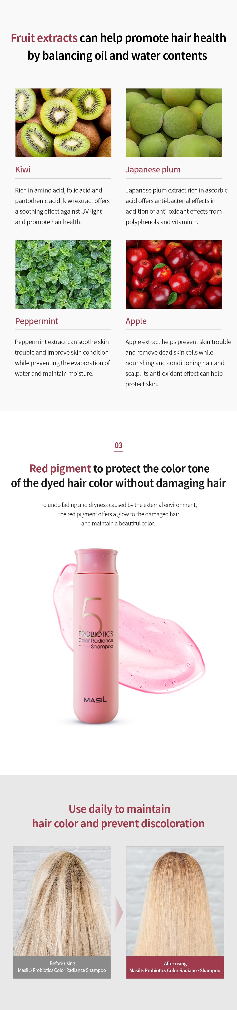 [MASIL] 5 Probiotics Color Radiance Shampoo 150ml