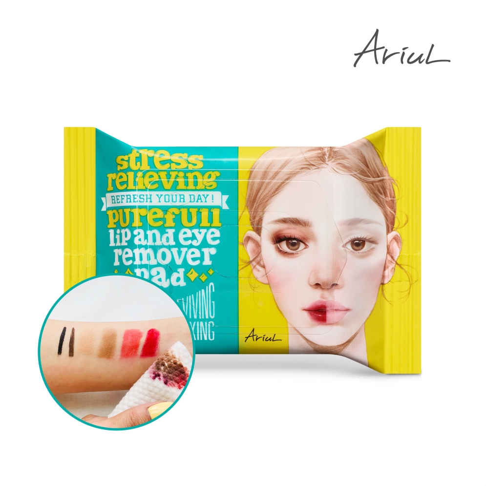 [Ariul] Stress Relieving Purefull Lip and Eye Remover Pad 30pads