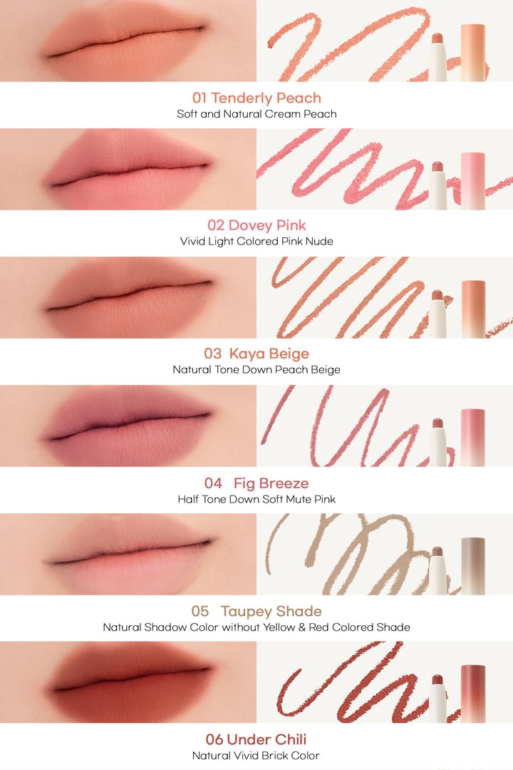 [rom&nd] Lip Mate Pencil (5colors)