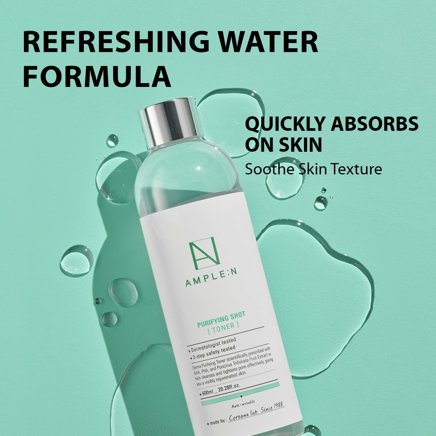 [AMPLE:N] *BIG SIZE* Purifying Shot Toner 600ml