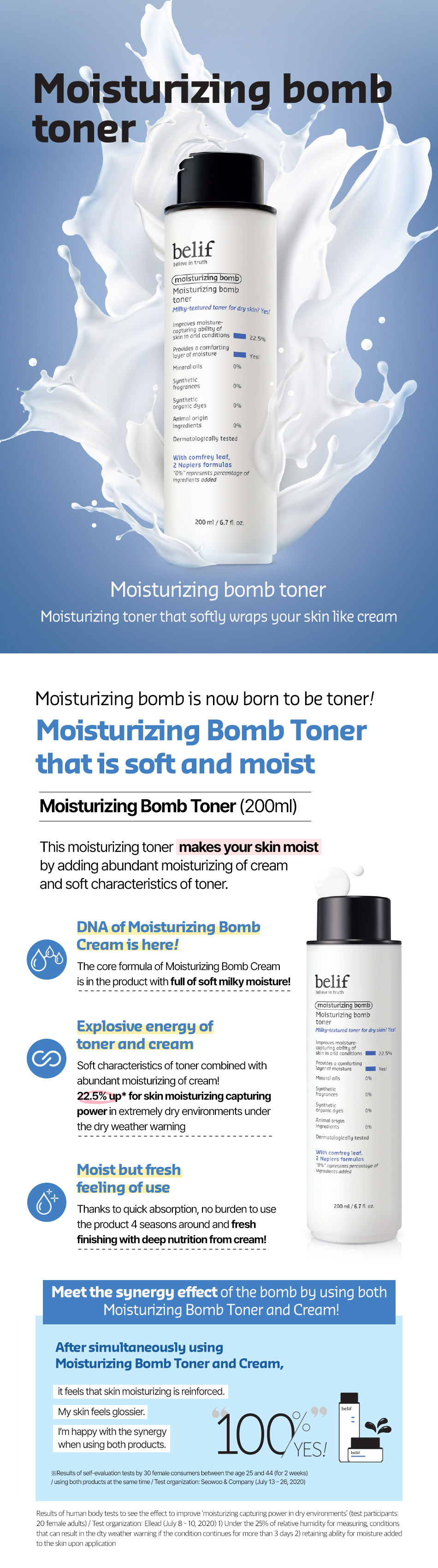 [belif] Moisturizing Bomb Toner 200ml