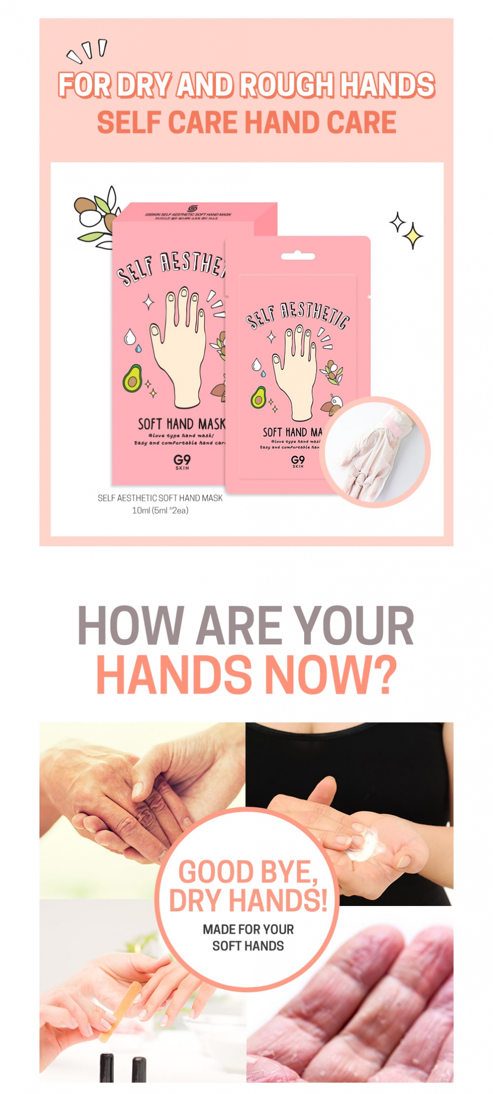 [G9SKIN] Self Aesthetic Soft Hand Mask 5P