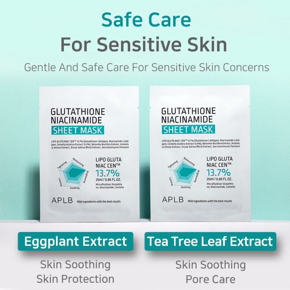 [APLB] Glutathione Niacinamide Sheet Mask (1ea)