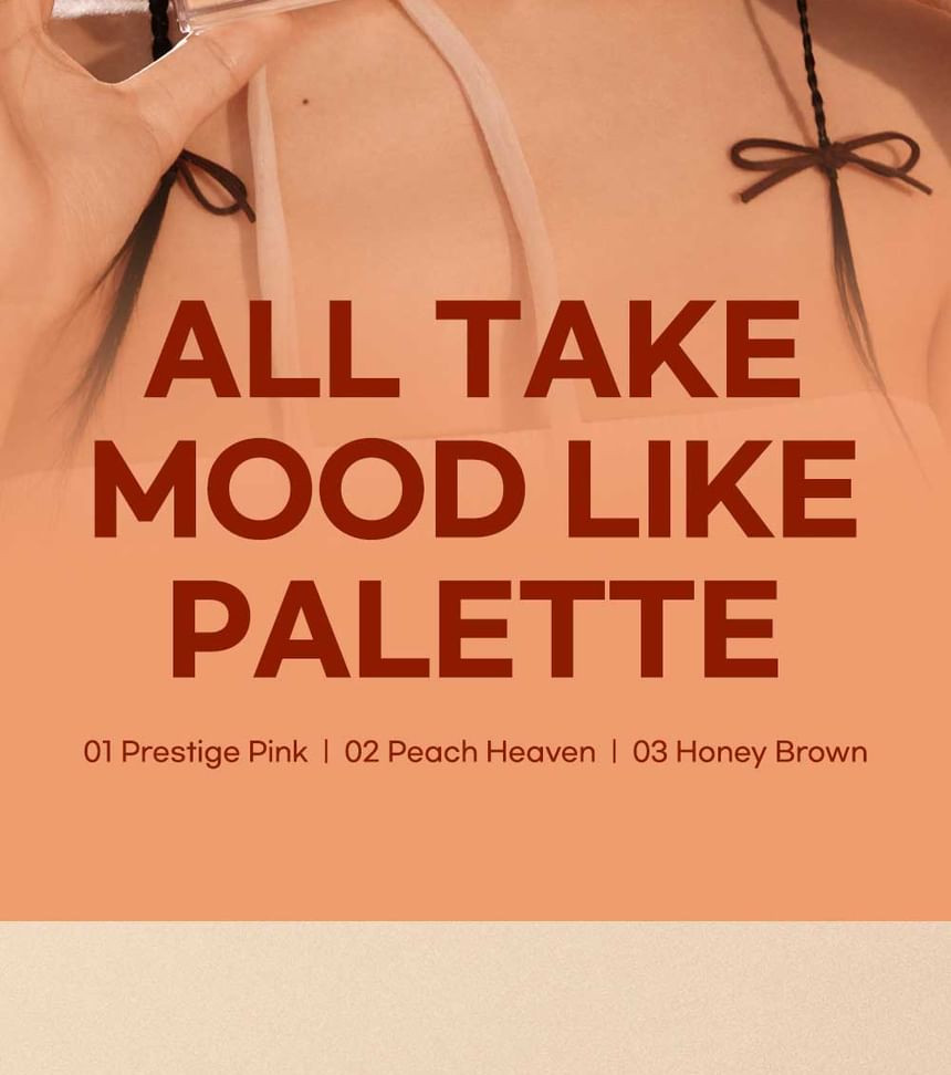 [Peripera] All Take Mood Like Palette (3 Colors)