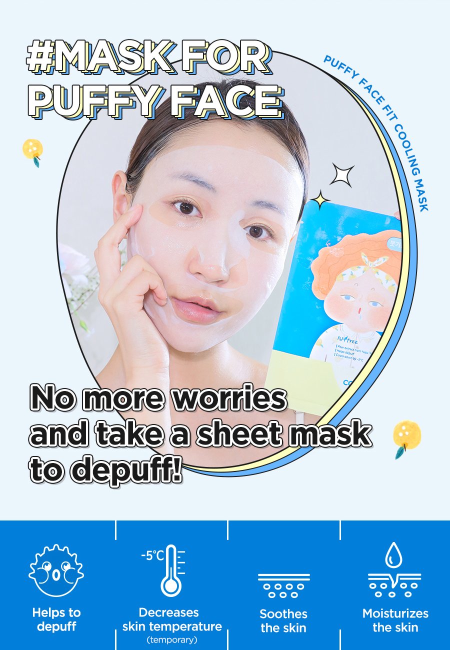 [Isntree] Puffy Face Fit Cooling Mask (10ea)