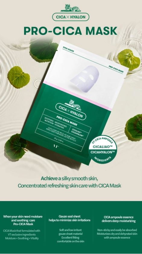 [VT Cosmetics] VT Cica Pro Mask (6ea)