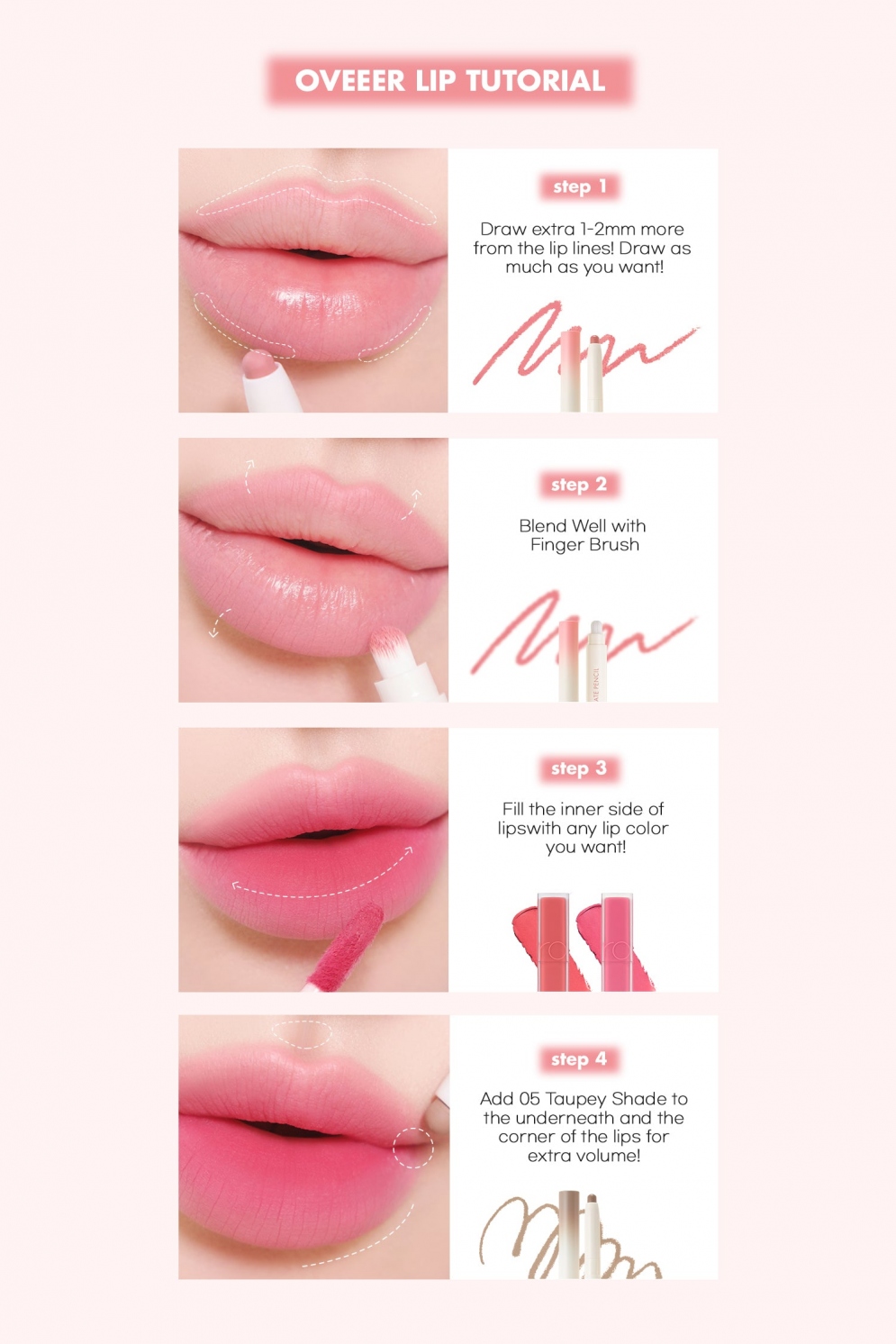 [rom&nd] Lip Mate Pencil (5colors)