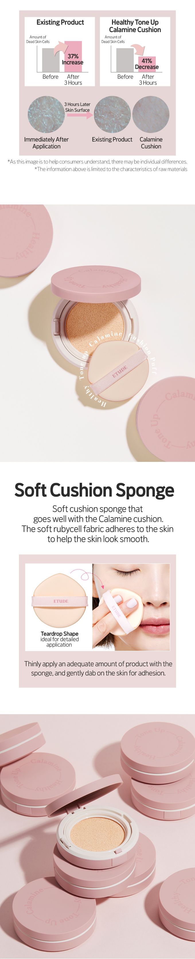 [ETUDE] Healthy Calamine Tone-up Cushion