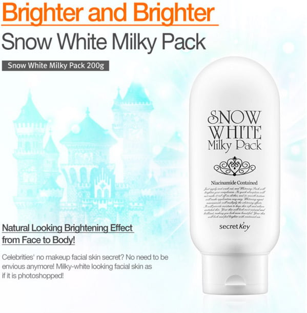 [Secret Key]   Snow White Milky Pack 200g