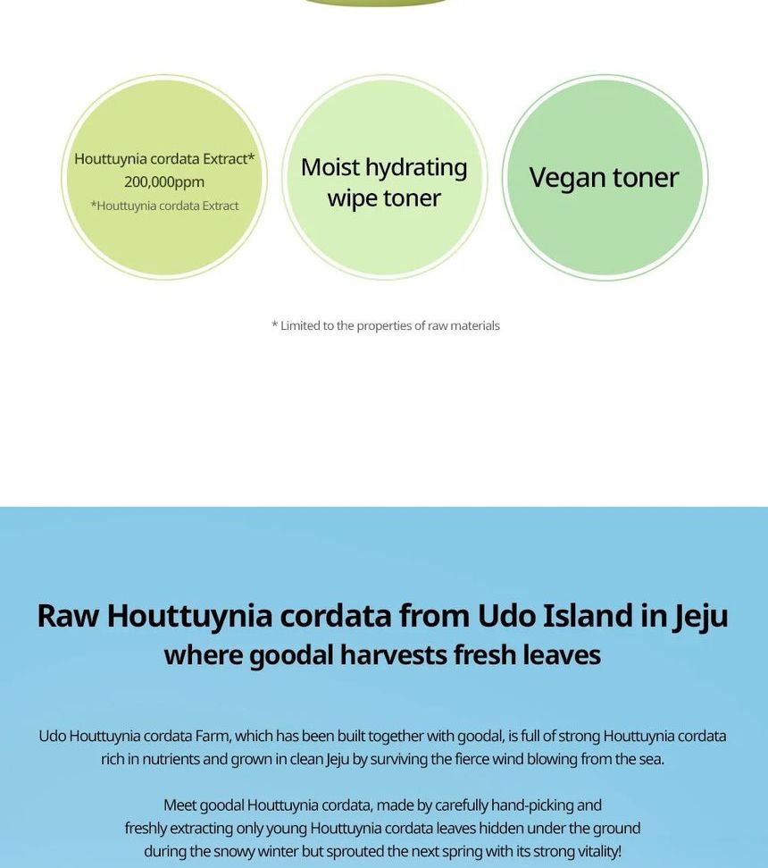 [Goodal] Houttuynia Cordata Calming Moisture Toner 300ml