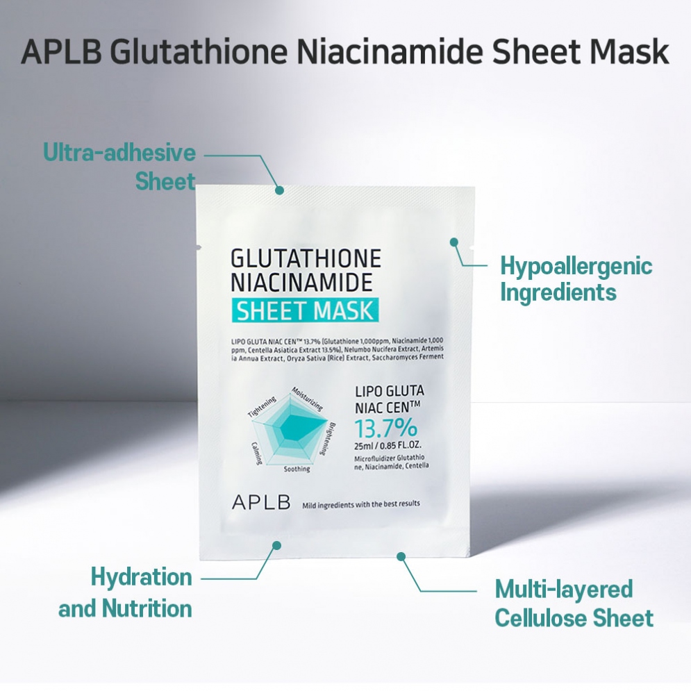 [APLB] Glutathione Niacinamide Sheet Mask (1ea)