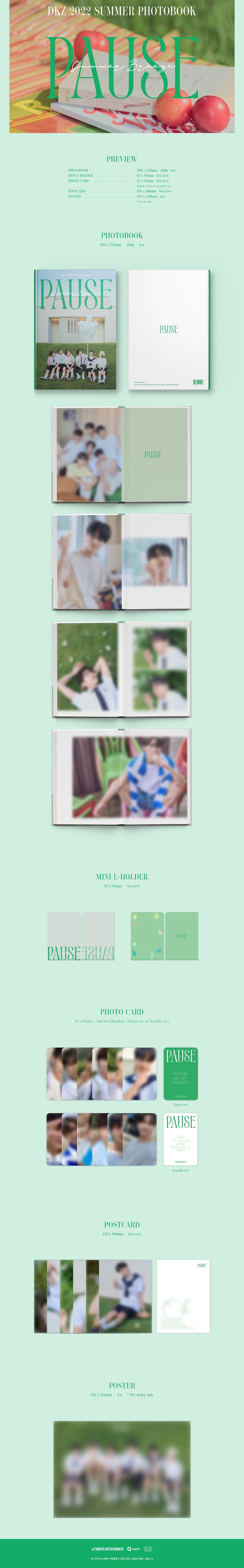 [K-POP] DKZ 2022 SUMMER PHOTOBOOK - PAUSE