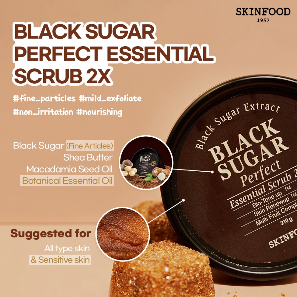 [Skinfood]   *size up* Black Sugar Mask Wash off 120g