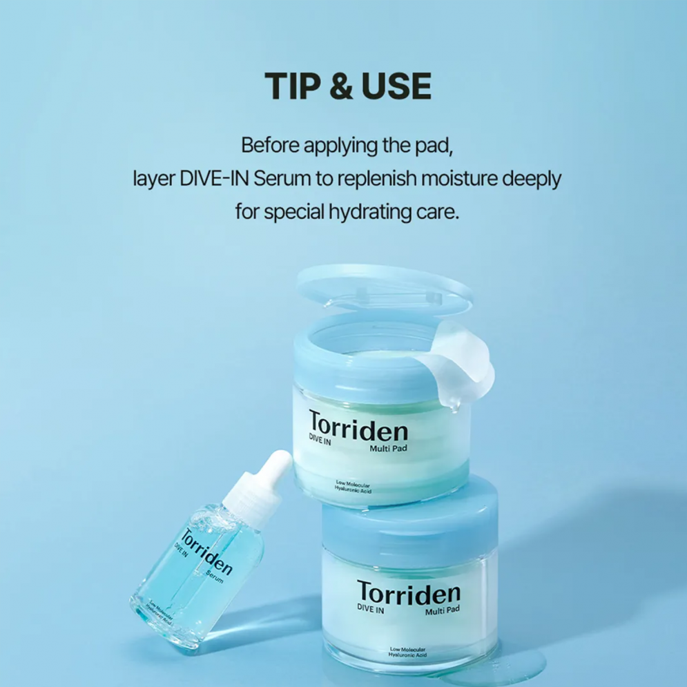 [Torriden] DIVE-IN Low Molecule Hyaluronic acid  Multi Pad (80ea)