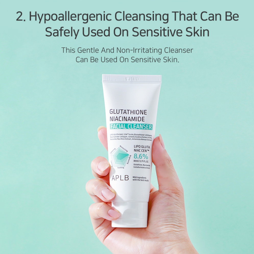 [APLB] Glutathione Niacinamide Facial Cleanser 80ml