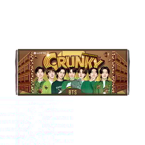 [Lotte] BTS & Crunky Chocolate 34g 1ea