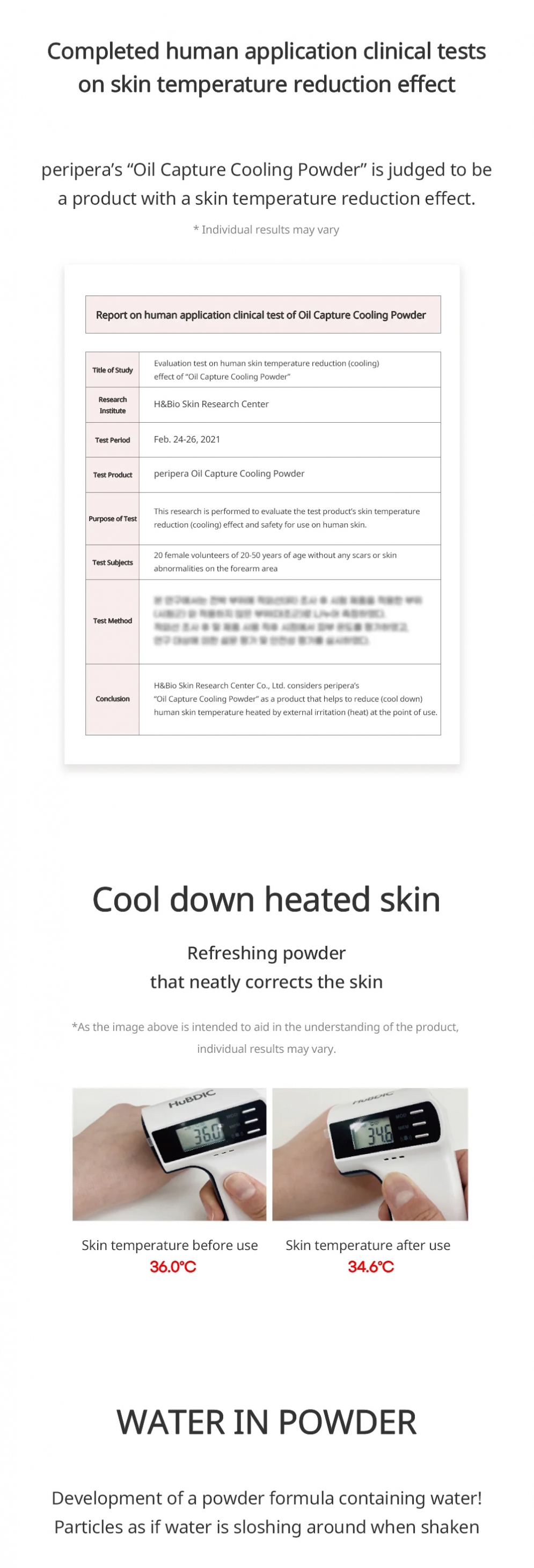 [Peripera] Oil Capture Cooling Powder