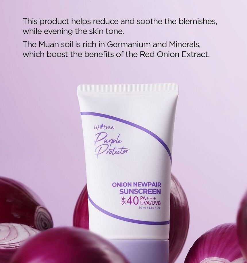 [Isntree]   Onion Newpair Sunscreen 50ml