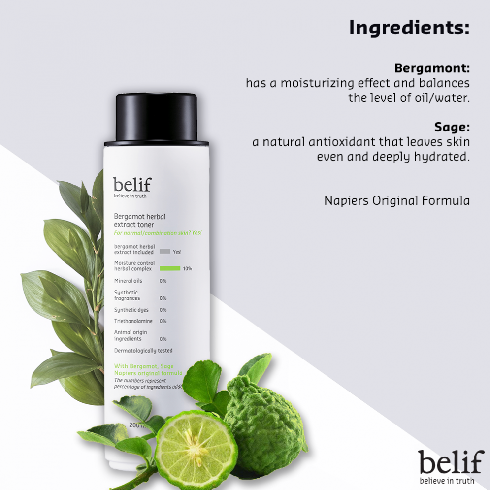 [belif] Bergamot Herbal Extract Toner 200ml