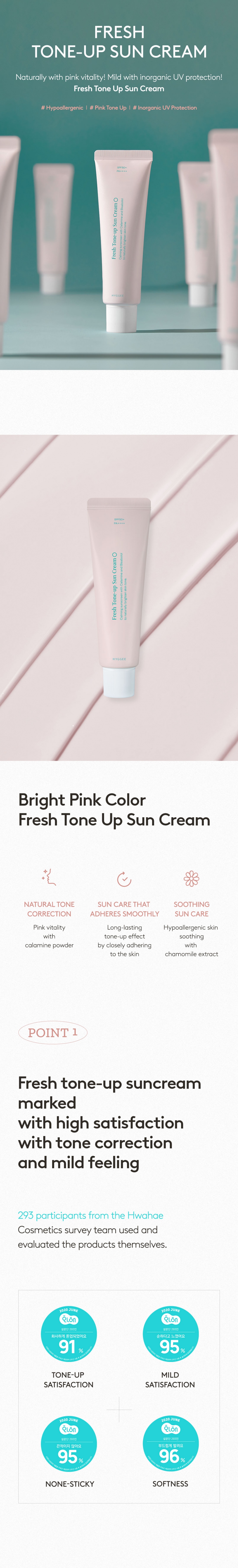 [HYGGEE] Fresh Tone-up Sun Cream 50ml