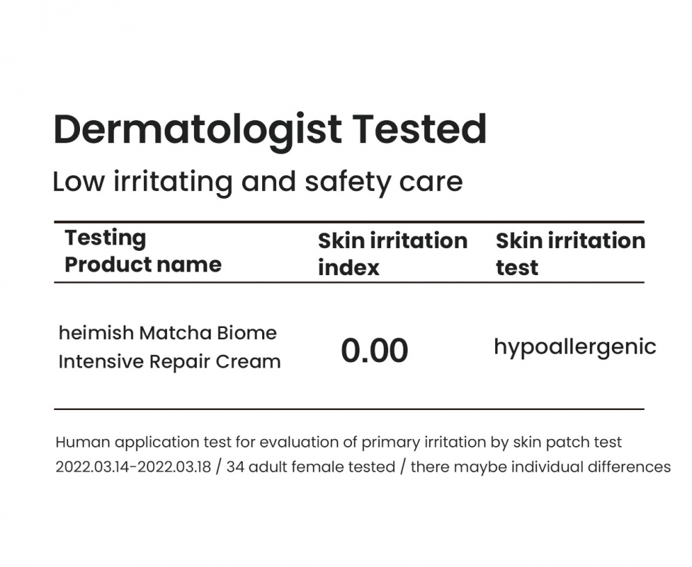 [heimish] Matcha Biome Intensive Repair Cream 50ml