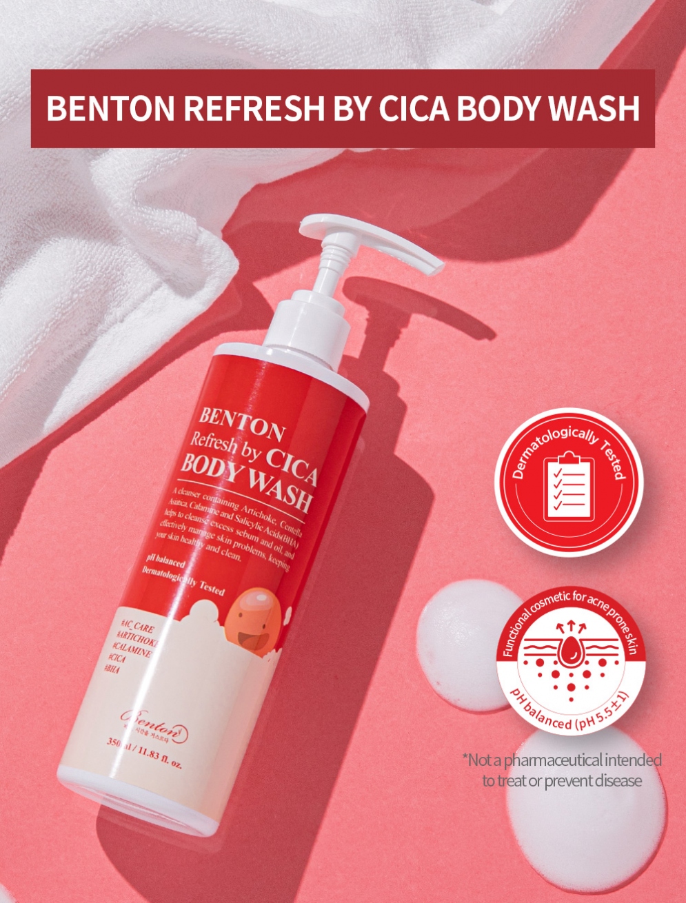 [Benton] Refresh by CICA Body Wash 350ml