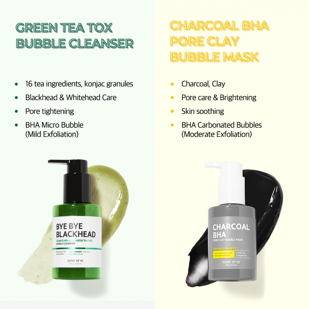 [SOME BY MI] Charcoal BHA Pore Clay Bubble Mask 50ml