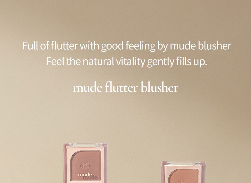 [mude.] Flutter Blusher (4 colors)