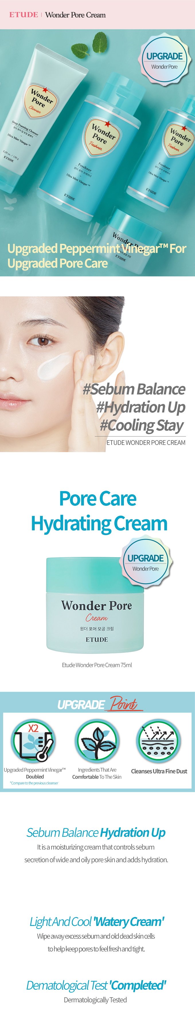 [ETUDE] Pore Cream 75ml