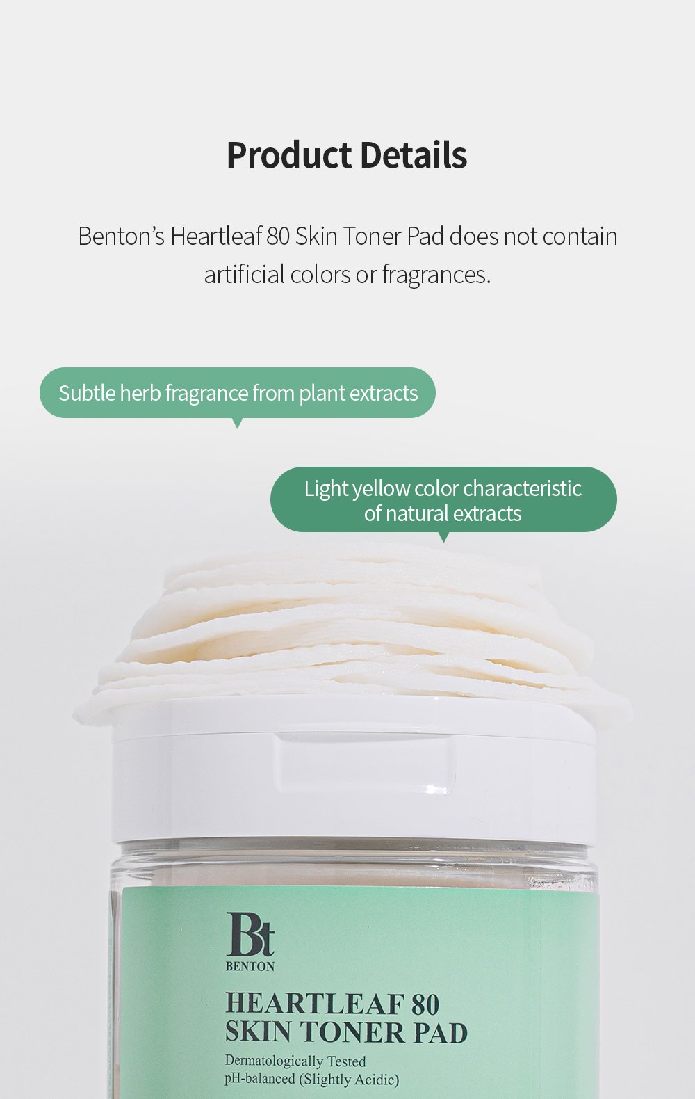 [Benton] Heartleaf 80 Skin Toner Pad (70pads)