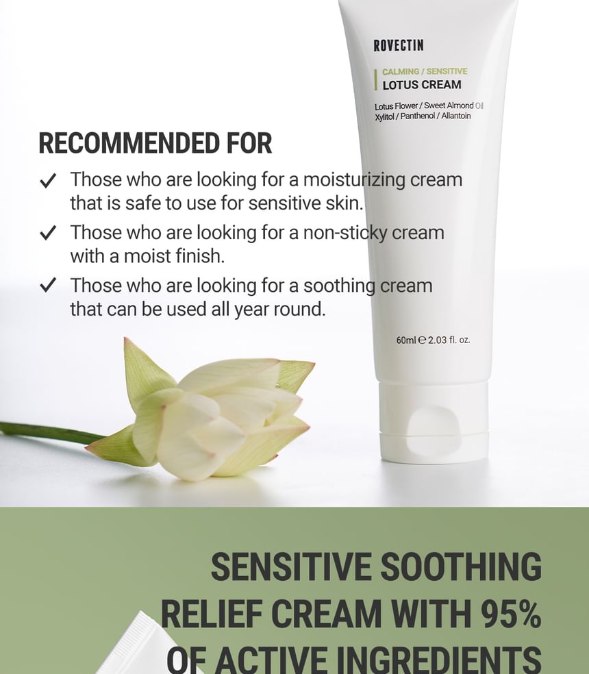 [Rovectin] *renewal* Calming Lotus Cream 60ml