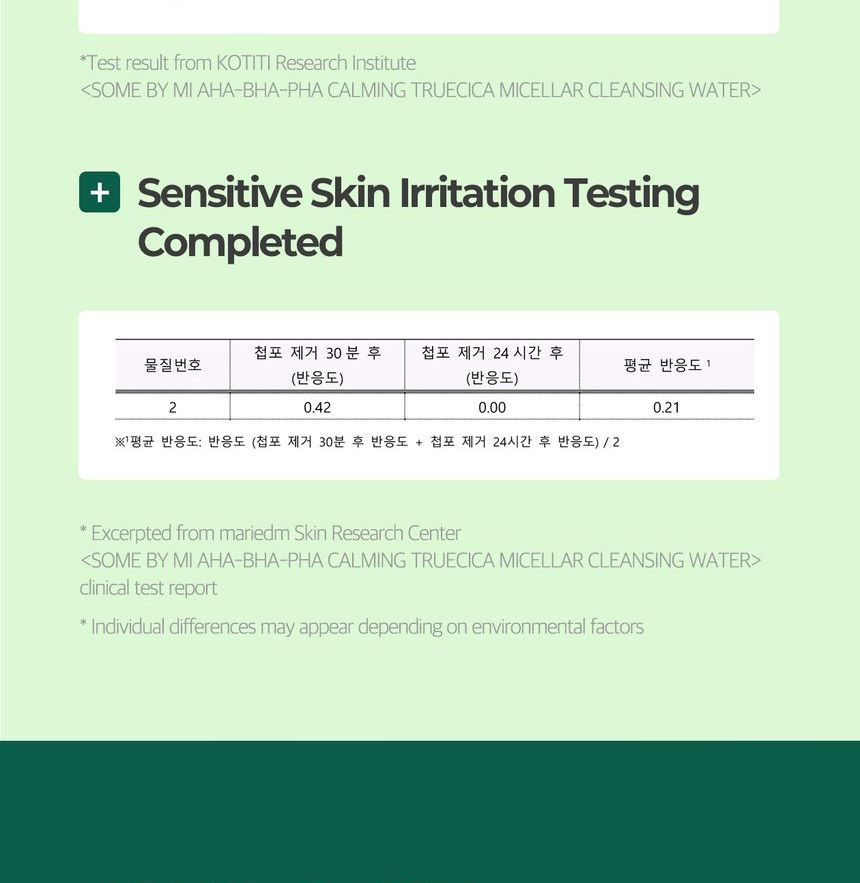 [SOME BY MI] AHA-BHA-PHA Calming Truecica Micellar Cleansing Water 300ml