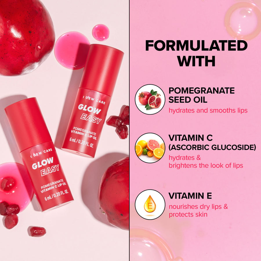 [I DEW CARE] Glow Easy Grape Vitamin C Lip Oil (3 Colors)