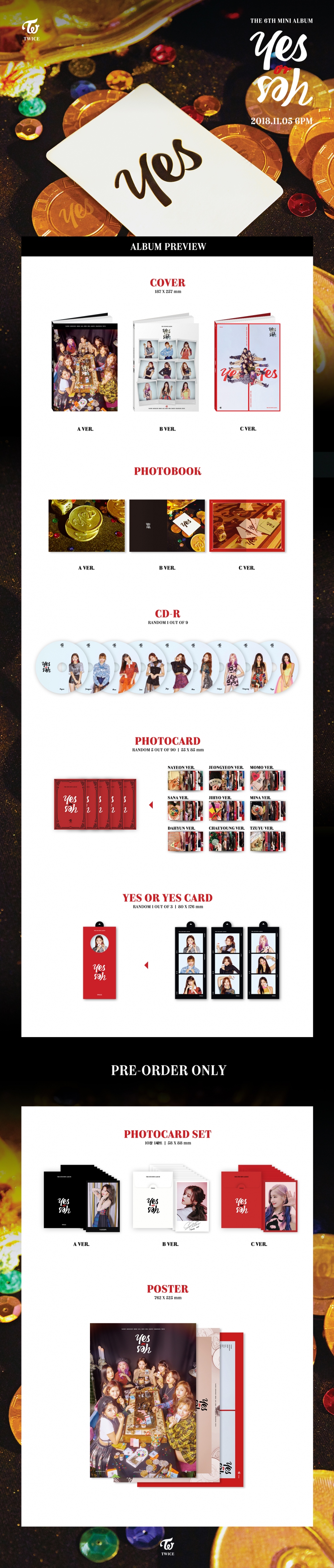 [K-POP] TWICE Mini Album Vol.6 - YES or YES (Random Ver.)