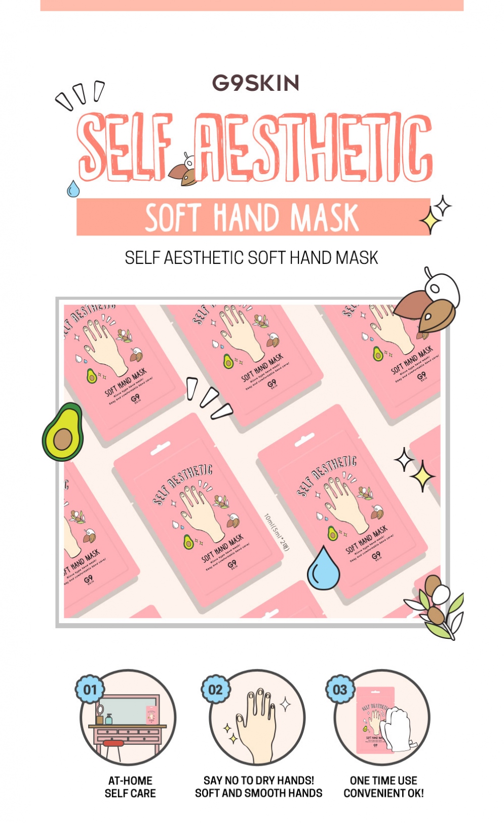 [G9SKIN] Self Aesthetic Soft Hand Mask 5P