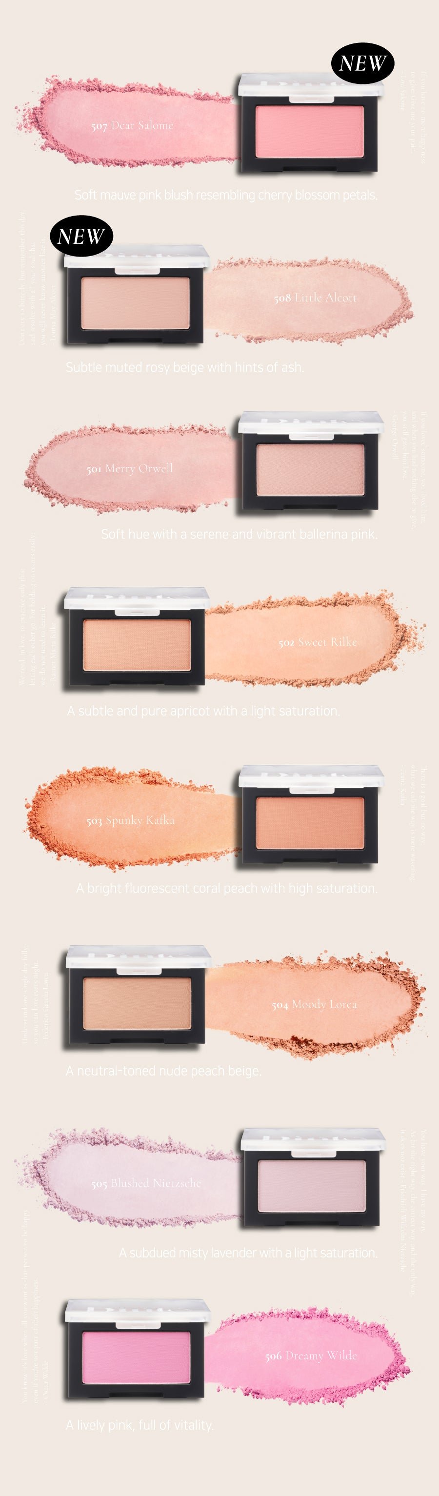 [Dinto] *NEW* Blur-Finish All that Moments Blusher (7 colors)