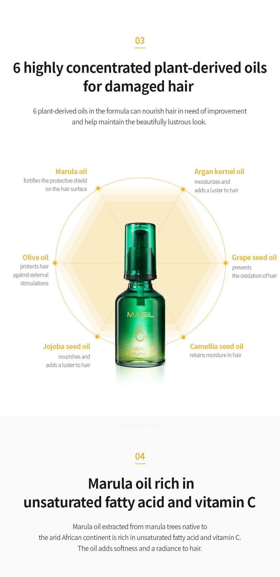 [MASIL] 6 Salon Hair Perfume Oil 50ml