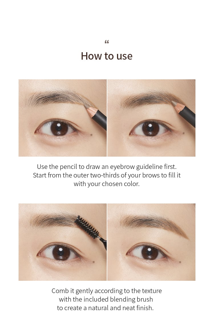 [Missha] Smudge Proof Wood Brow (2 colors)