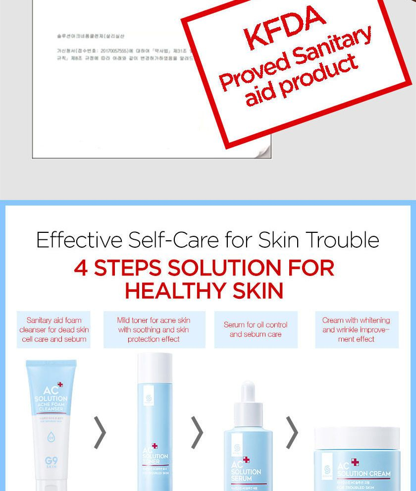 [G9SKIN] AC Solution ACNE Foam Cleanser