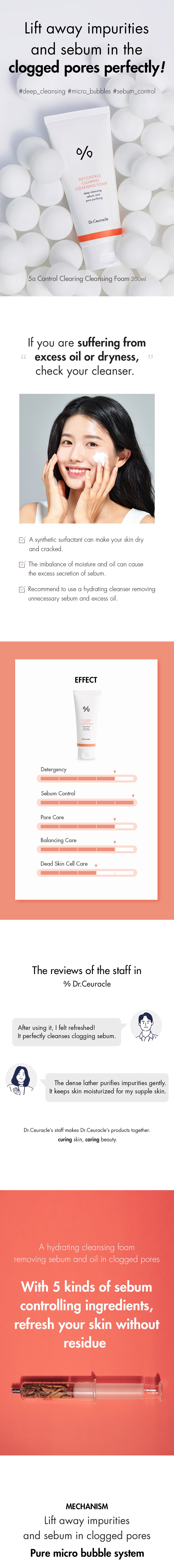 [Dr.Ceuracle] 5 Alpha Control Clearing Cleansing Foam 200ml