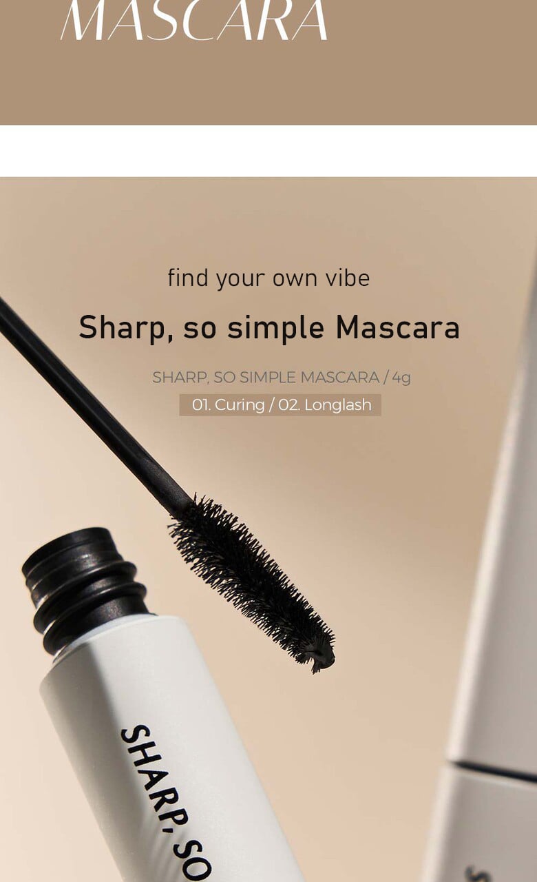 [CLIO] Sharp So Simple Mascara (2 Types)