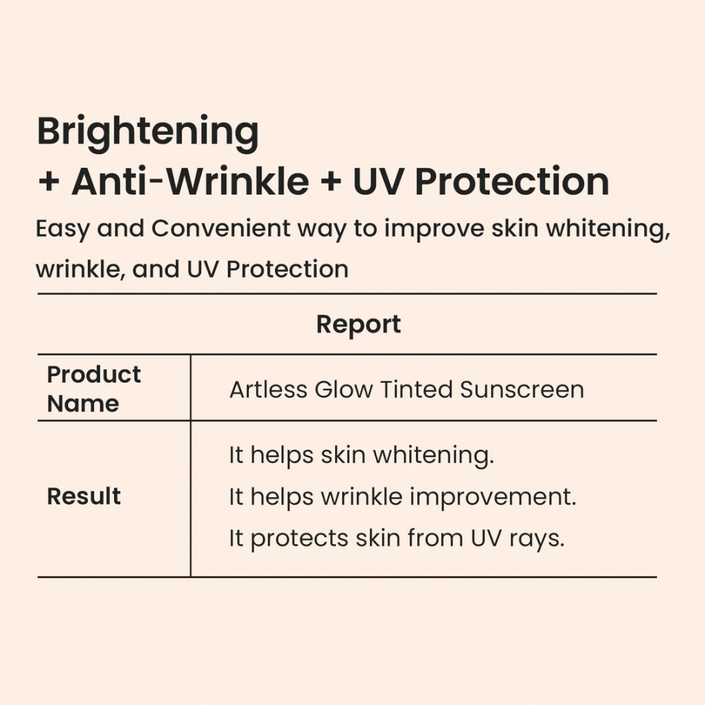 [heimish]   Artless Glow Tinted Sunscreen Shine Beige SPF50+ PA+++ 40ml