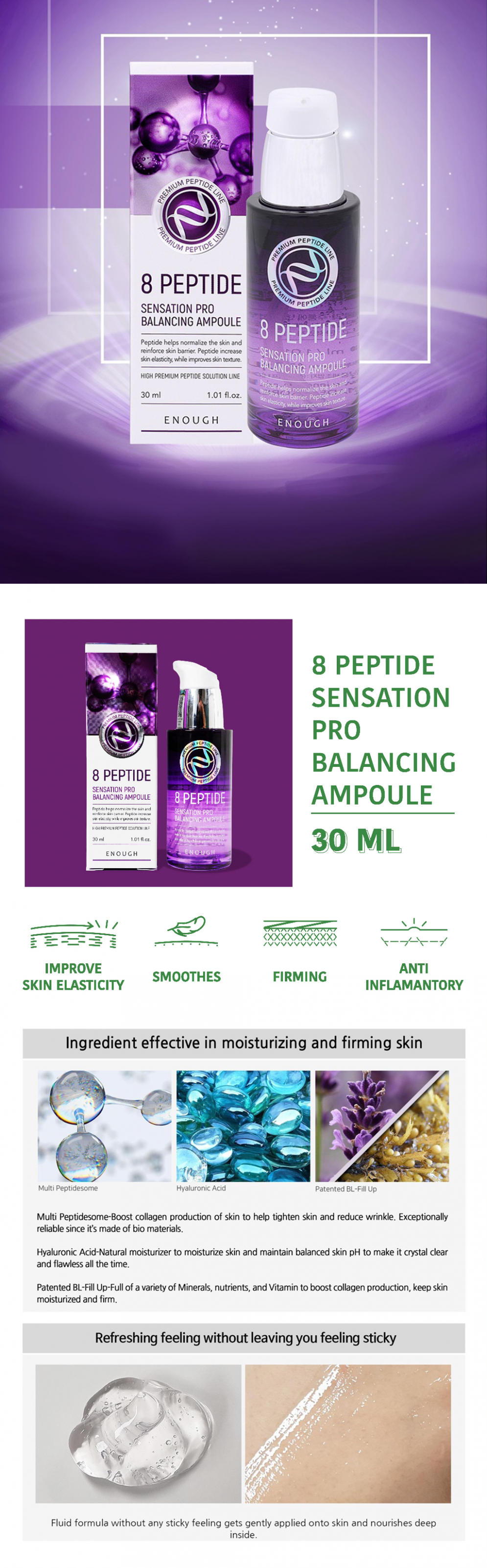 [ENOUGH] 8 Peptide Sensation Pro Balancing Ampoule 30ml