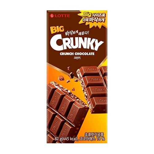 [Lotte] Big Crunky Chocolate 82g