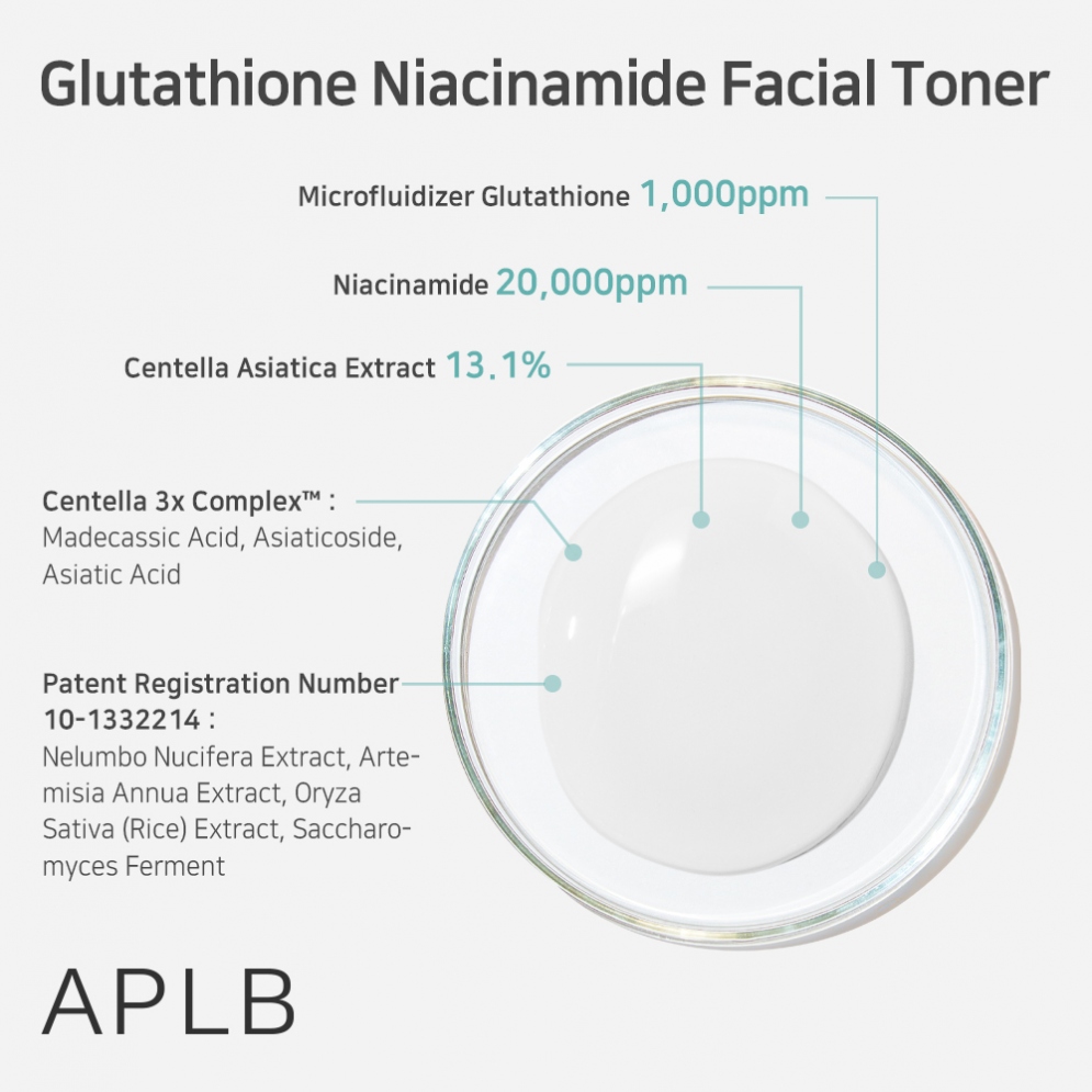 [APLB] Glutathione Niacinamide Facial Toner 160ml