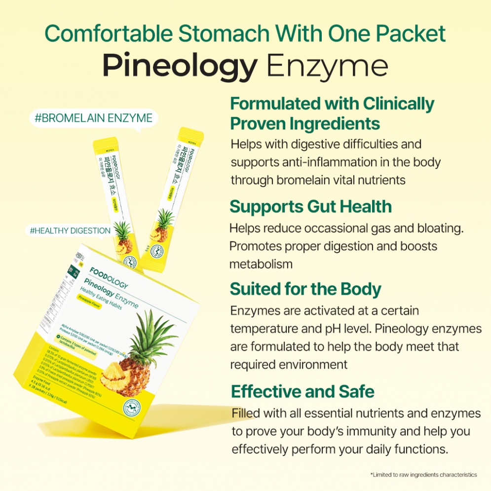 [Foodology] Pineology Enzyme (28 Sticks/ 515kcal)