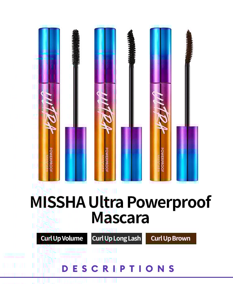 [Missha] Ultra Powerproof Mascara (3 Types)